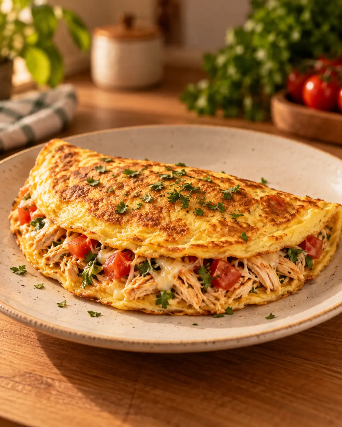 Omelete recheada