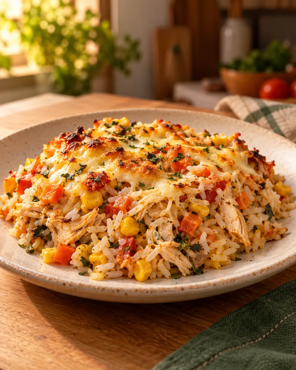 Arroz de forno cremoso